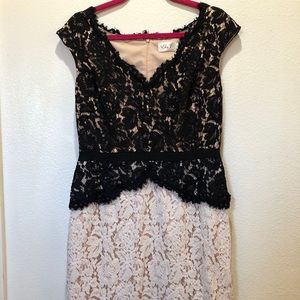 Black and white lace Eliza J dress